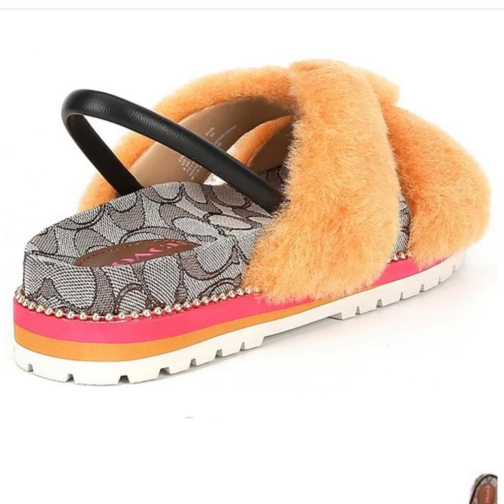 COACH
Tally Shearling Sling Sandals🍎 - Picture 2 of 6